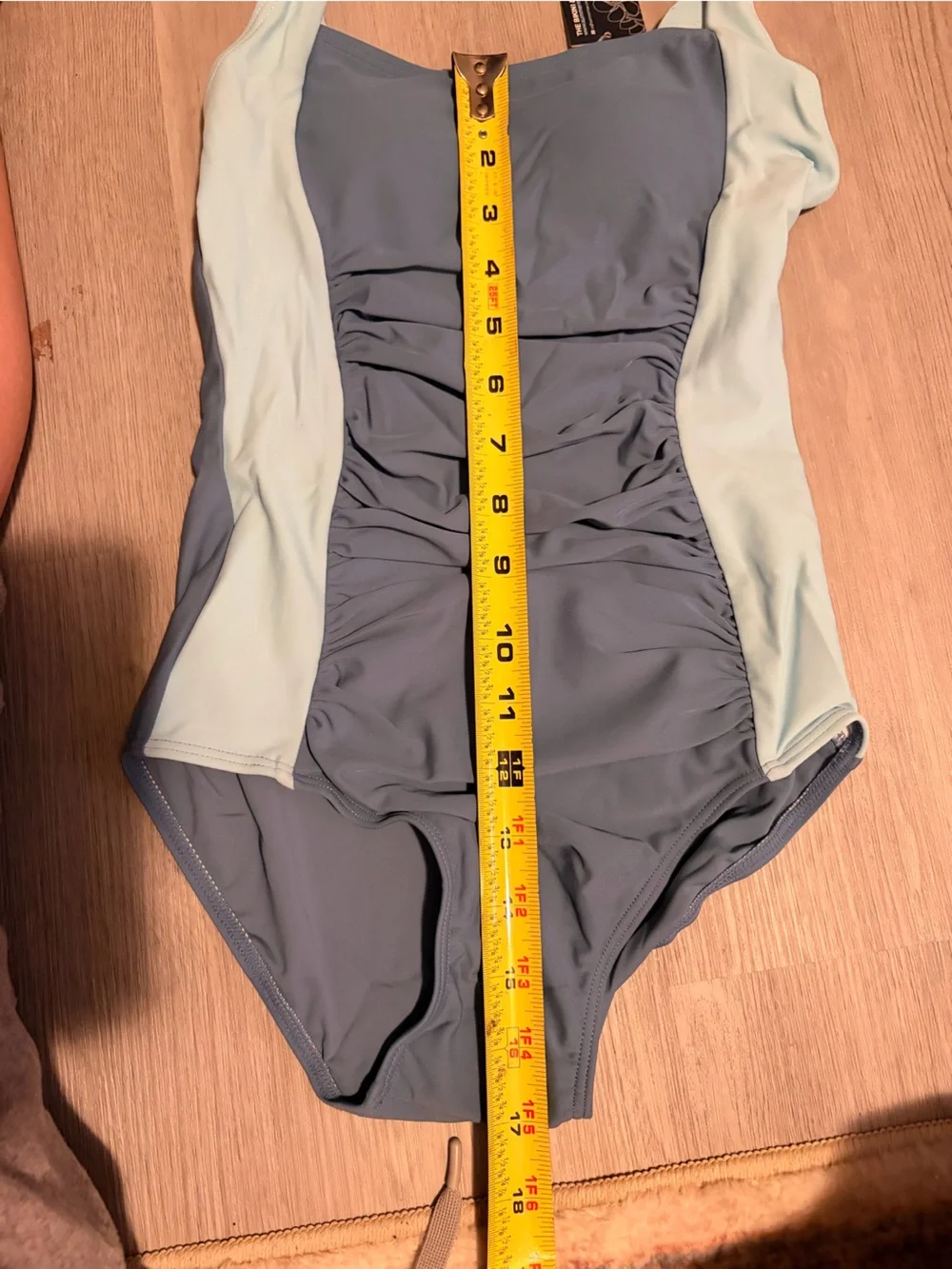 Girls' Light Blue & Slate One-Piece Swim Suit